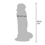 Clear Dildo TPE 22.5 cm