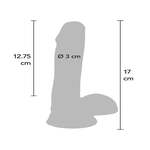Dual Density Dildo TPE 17 cm