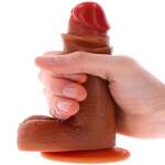 Foreskin Dildo Silicone 18 cm