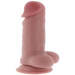 Deluxe Dual Density Thick Dildo TPE 17 cm