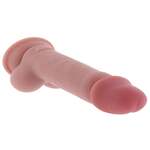 Deluxe Dual Density Thick Dildo TPE 17 cm