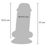 Deluxe Dual Density Thick Dildo TPE 17 cm