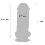 Deluxe Dual Density Thick Dildo TPE 31 cm