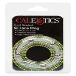 Steel Beaded Silicone Ring XL