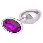 Jewel Small Amethyst Plug