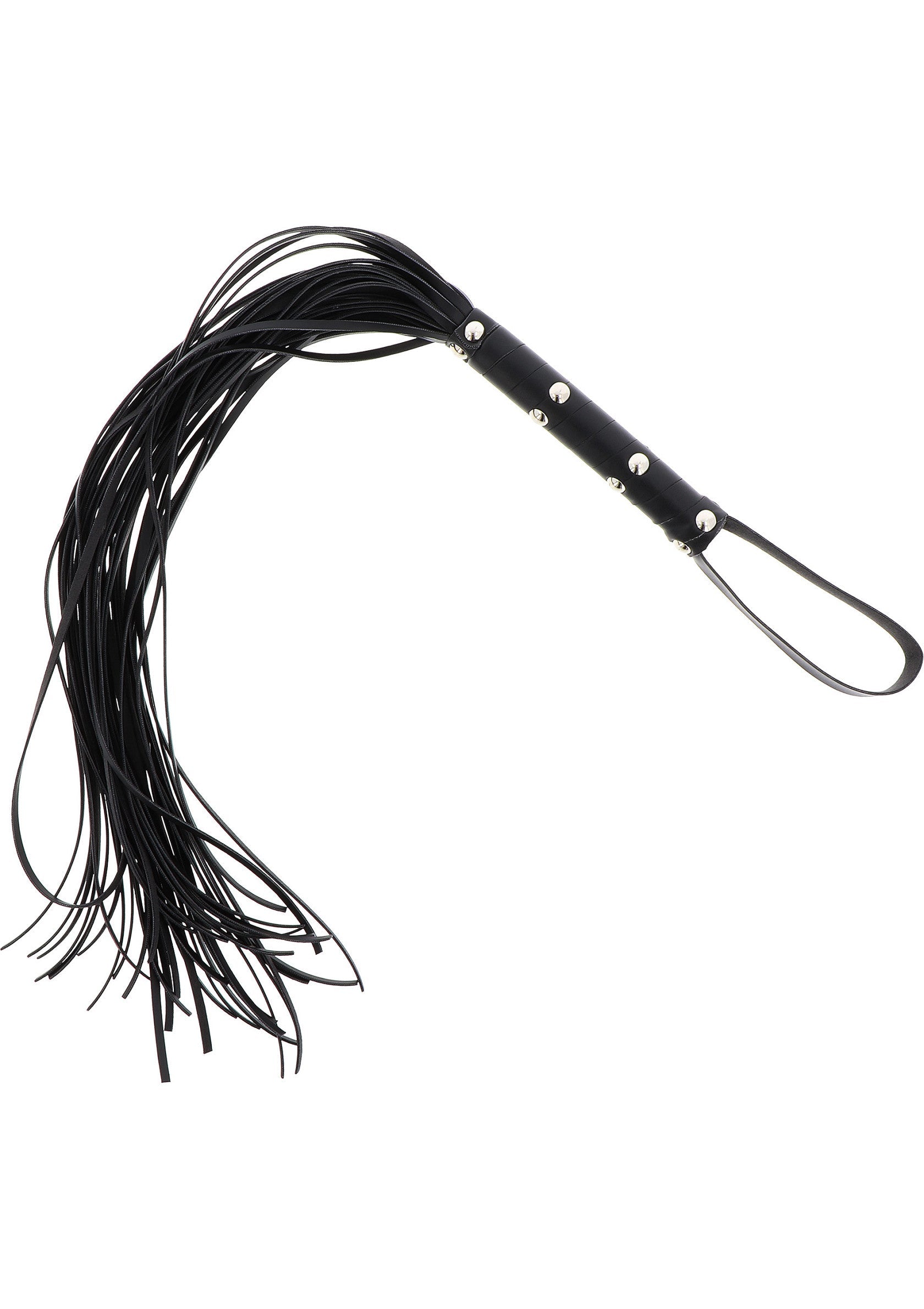 Long Studded Flogger Whip