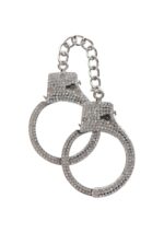 Diamond Wrist Cuffs Silver