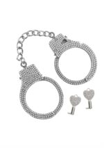 Diamond Wrist Cuffs Silver