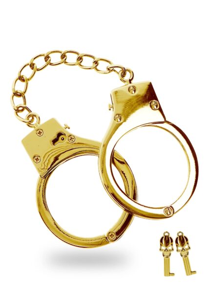 Gold Plated BDSM Handcuffs