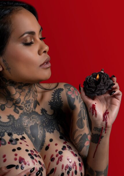 Rose Japanese Drip Candle 2 pcs