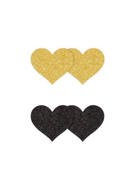 Pasties Glitter Hearts 2 Pair