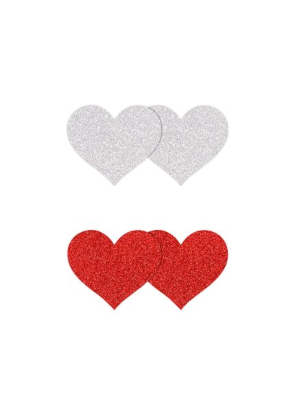Pasties Glitter Hearts 2 Pair