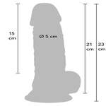 Realistic Dildo PVC 21 cm