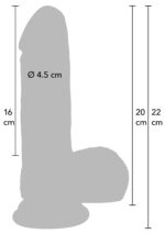 Realistic Dildo Liquid Silicone 20 cm
