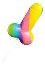 Rainbow Cock Pops Display 12pc