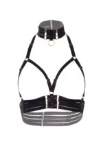 Open Cup Bra Plus O-Ring Collar