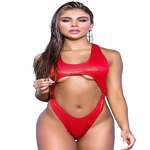 Shimmery Underboob Monokini