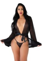 Sheer Kimono and String