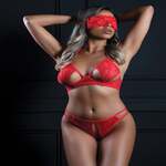 3PC Bra, Panty and Blindfold
