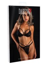 Floral Lace Strappy Bra Set