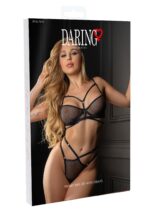 Fishnet bra set with straps