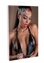 Sexy Wetlook Bra With Zipper