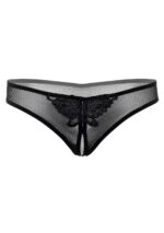 Indra crotchless beaded thong