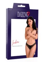 Indra crotchless beaded thong