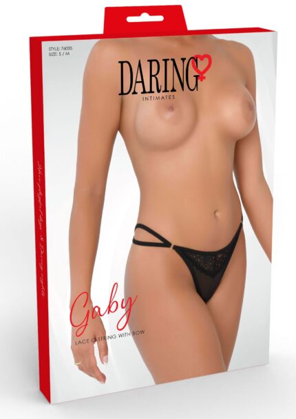 Gaby Lace G-String With Bow