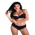 Demi bra with floral lace