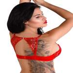 Push-up bra w/ lace racerback