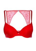 Push-up bra w/ lace racerback