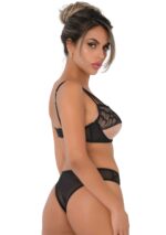 Unlined bra with faux underbust