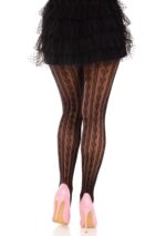 Sweetheart Striped Net Pantyhose