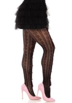 Sweetheart Striped Net Pantyhose