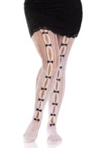 Sweetheart Striped Net Pantyhose