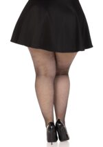 Plus Elastane Micro Net Tights