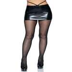 Micronet Strappy Crotchless Pantyhose