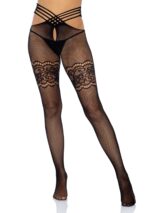 Wrap Around Crotchless Pantyhose