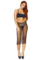 Rhinestone Fishnet Convertible Dress