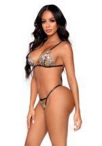 Floral Sheer Bra and String