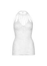 Mini Dress with Net Cut-Outs