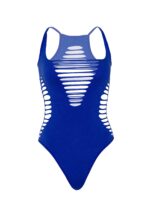 Shredded Racer Back Thong Bodysuit