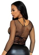 Elastane Long Sleeved Fishnet Shirt