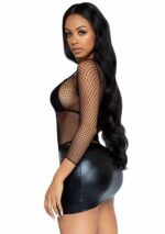 Elastane Long Sleeved Fishnet Shirt