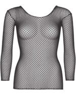 Elastane Long Sleeved Fishnet Shirt