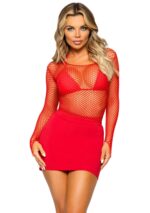 Elastane Long Sleeved Fishnet Shirt