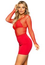 Elastane Long Sleeved Fishnet Shirt