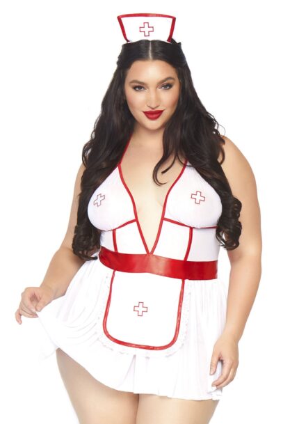 Plus Roleplay Nightshift Nurse Babydoll