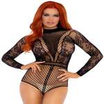 Fishnet Bodysuit with Snapcrotch